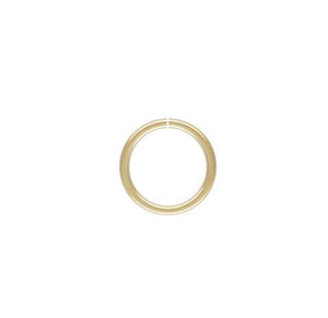 22ga Open Jump Ring 0.64x6mm, 14k Gold Filled, Sterling Silver, #4004442