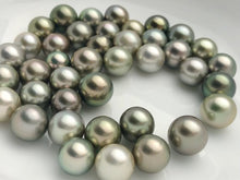 Pistachio Tahitian Natural color, Loose Pearls, Round, 9mm - 11.9mm, AAA Quality, Green Tahitian Pearls