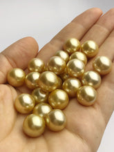 Top Quality Golden South Sea Loose Pearls, Round, 12mm - 12.9mm, AAA+ Quality, Natural Color