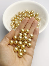 Top Quality Golden South Sea Loose Pearls, Round, 12mm - 12.9mm, AAA+ Quality, Natural Color