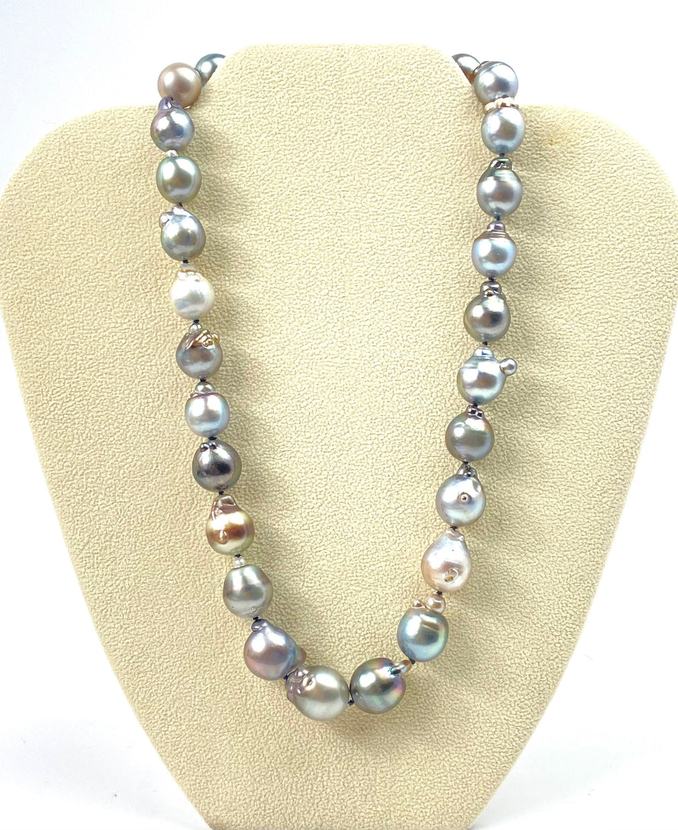 Smokey Quartz & Freshwater Pearl Necklace - Southwest Silver
