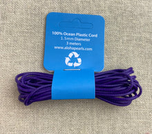 100% Recycled Ocean Plastic Cord 1.5mm