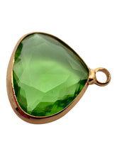 Green triangle shape crystal charm, SKU#M2168-21