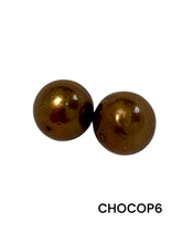 Chocolate Pearl pairs, 8mm - 9mm.SKU#Chocop1-Chocop10