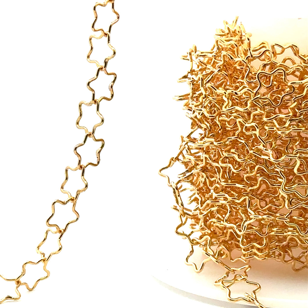 14KGF 7.99mm unique star chain, SKU#SM1419
