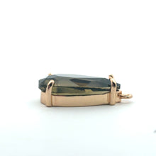 Green teardrop crystal charm, SKU#M2152green