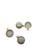 5mm white bello opal bezel drop