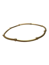 14KGF 6.75” stretchy tube beaded bracelet, SKU#4014838675L