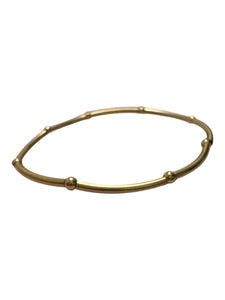 14KGF 6.75” stretchy tube beaded bracelet, SKU#4014838675L
