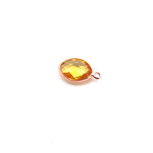 Yellow Tiny Diamond shape crystal charm, SKU#M2156yellow