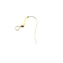 Ear Wire Flat with bead, SKU#4006409