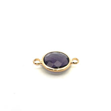 Purple triangle shape crystal charm,SKU#M2148purple