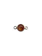 4mm,sterling silver, 3A, Cubic Zicronia Bezel Connector 
SKU#5005780M11