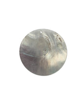 Round Mother of Pearl, carved flower, SKU#M4052