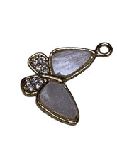 Butterfly charm with rhinestones, SKU#M4425