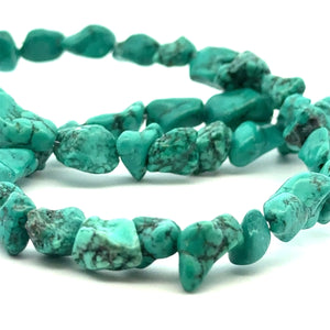 Turquoise Blue Stone SKU#M3151 W:1/2in   L:1/2in-7/8in