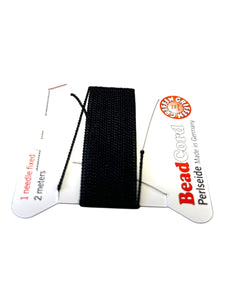 Black Bead Cord - Perlseide