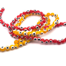Round 6.12mm evil eye beads, SKU#M3168