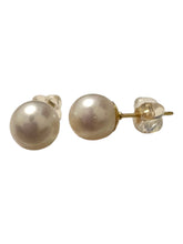 Japanese akoya pearl studs, 14KGF, SKU#Jakoya5