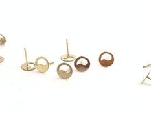 14kGF Yin and Yang Studs Sku#708-4
