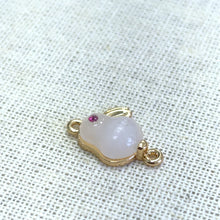 Rabbit Charm, Bunny Charm, Gold Plated, M4412
