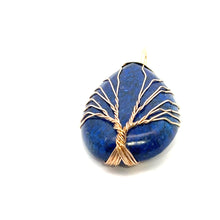 Lazurits stone, wire wrapped stone, SKU#M3014
