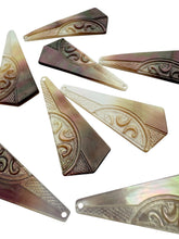 Carved Tahitian mother of pearl, SKU#M2283
