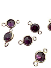4mm,sterling silver, 3A, Cubic Zicronia Bezel Connector 
SKU#5005780M6