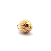 8mm Corrugated Bead Clasp, 14K Gold Filled