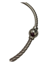 Sterling silver 7.5” threaded bead cable bracelet, SKU#502195475L