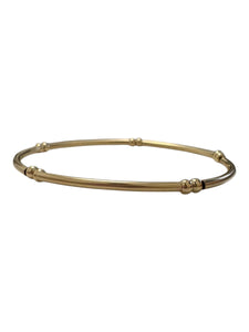 14KGF 6.75” tube bead bracelet,SKU#4014835675L