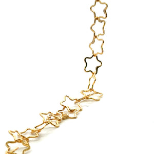 14KGF 8.12mm Flat Star Chain, SKU#SM1419F