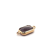 Dark purple rectangle shape crystal charm,SKU#M2147Dpurple