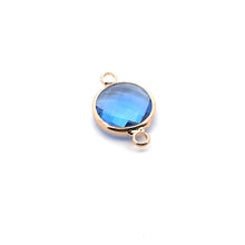 Blue triangle shape crystal charm,SKU#M2148blue