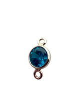 4mm,sterling silver, 3A, Cubic Zicronia Bezel Connector 
SKU#5005780M12