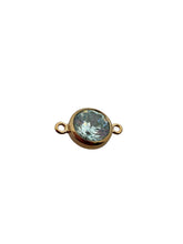 6mm,Gold Filled, 3A, Cubic Zicronia Bezel Connector 
SKU#4005781M3