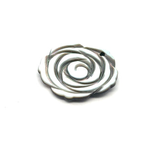 Mother Of Pearl Rose Shell, Mother Of Pearl Rose Bead, Sku#M188