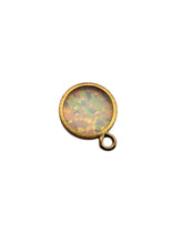 5mm white bello opal bezel drop
