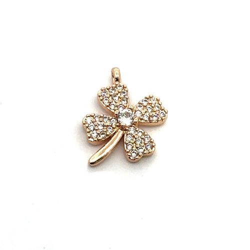 Clover Charm, Gold Plated, Sku#M3106