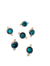 6mm, Rose Gold Filled, 3A, Cubic Zicronia Bezel Connector 
SKU#4805781M9
