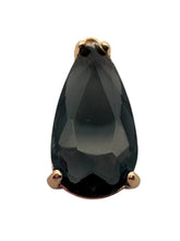 Light black tear drop crystal charm, SKU#M2152Lblack