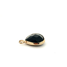 Black triangle shape crystal charm, SKU#M2137Black