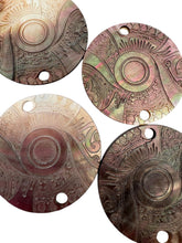 Round flower mother of pearl, carved, SKU#M3001