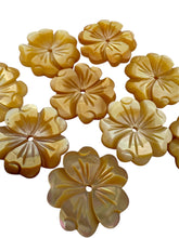 Yellow flower Mother of Pearl, SKU#M4617