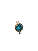 4mm,Gold Filled, 3A, Cubic Zicronia Bezel Connector 
SKU#4005780M12