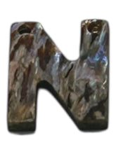 Abalone MOP letter pendant “N”