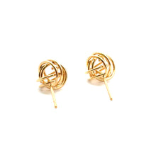 10.0mm open knot post earring, 14KGF, SKU#400K10P