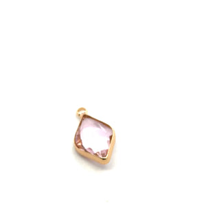 Diamond shaped charm SKU#M3105lightpink