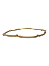 14KGF 6.75” stretchy tube beaded bracelet, SKU#4014838675L