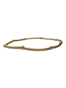 14KGF 6.75” stretchy tube beaded bracelet, SKU#4014838675L
